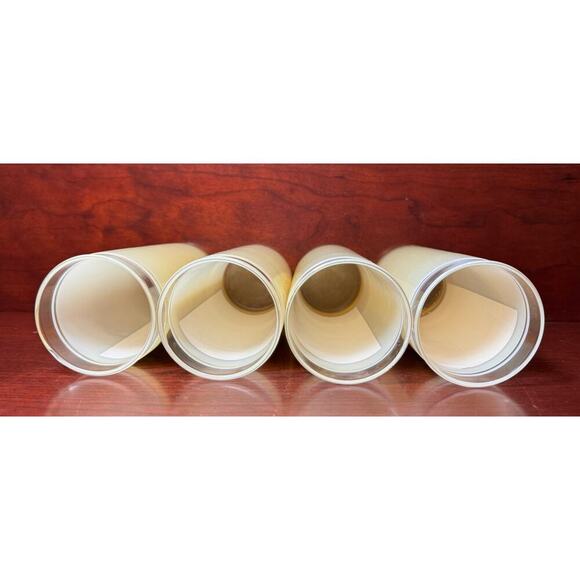 Set of 4 Vintage 1960's Vue-lon Ware Highball Glasses By Litho-Glass Inc 6.25" - Picture 5 of 10